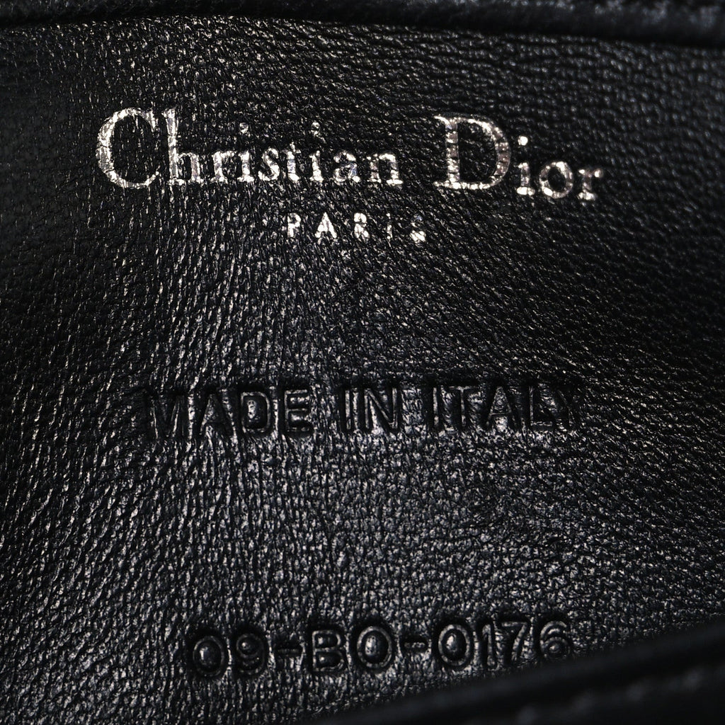 Christian Dior Lambskin Baby Diorama Flap Bag Black