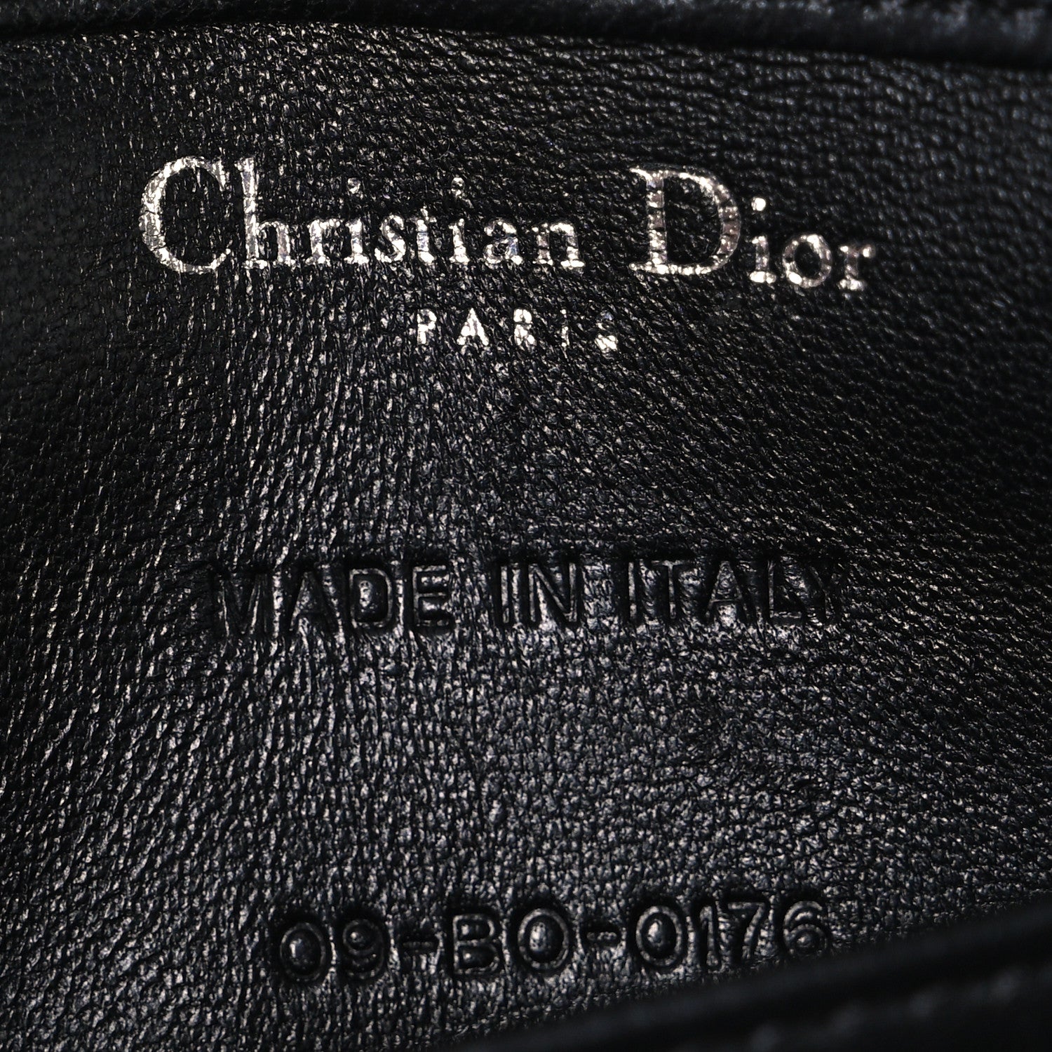 Christian Dior Lambskin Baby Diorama Flap Bag Black