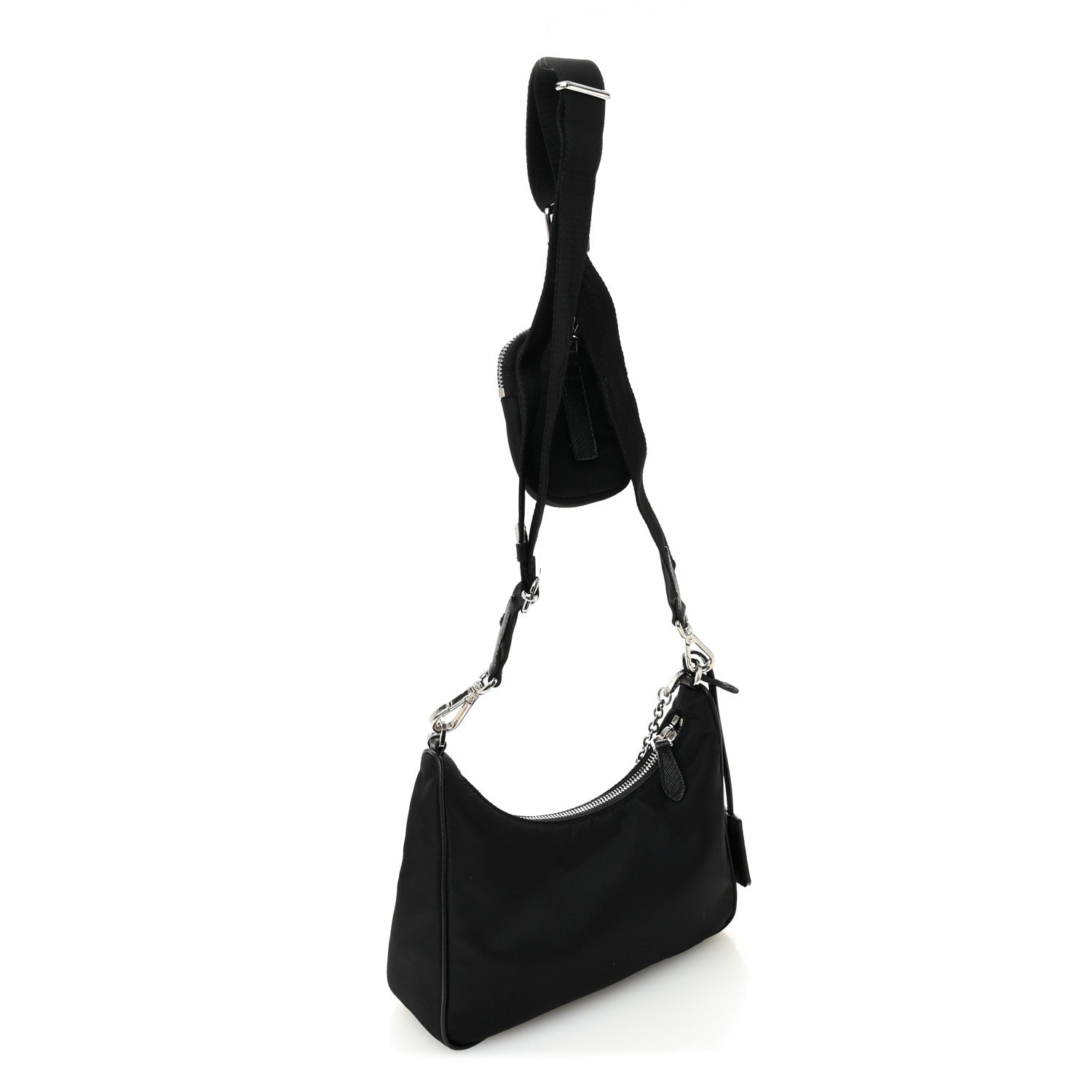 Prada Re-Nylon Saffiano Re-Edition 2005 Shoulder Bag Black