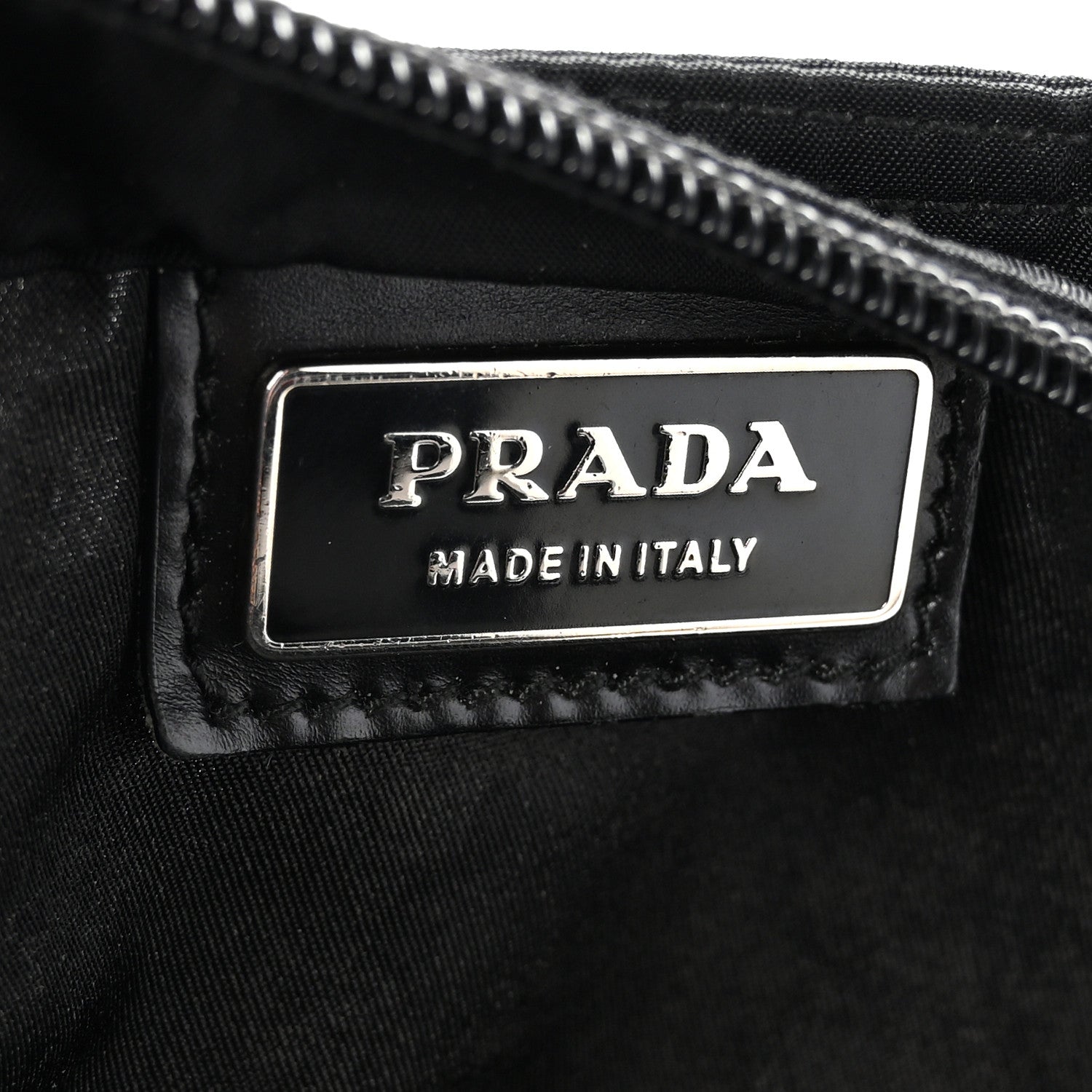 Prada Nylon Vela Flat Messenger Bag Black