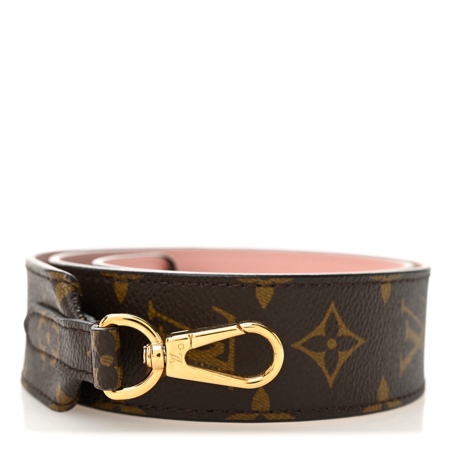 Louis Vuitton Monogram Bandouliere Shoulder Strap Rose Poudre