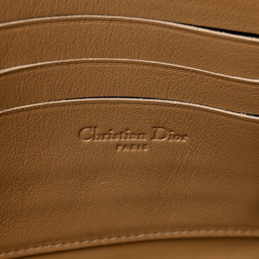 Christian Dior Patent Cannage Miss Dior Promenade Pouch Yellow