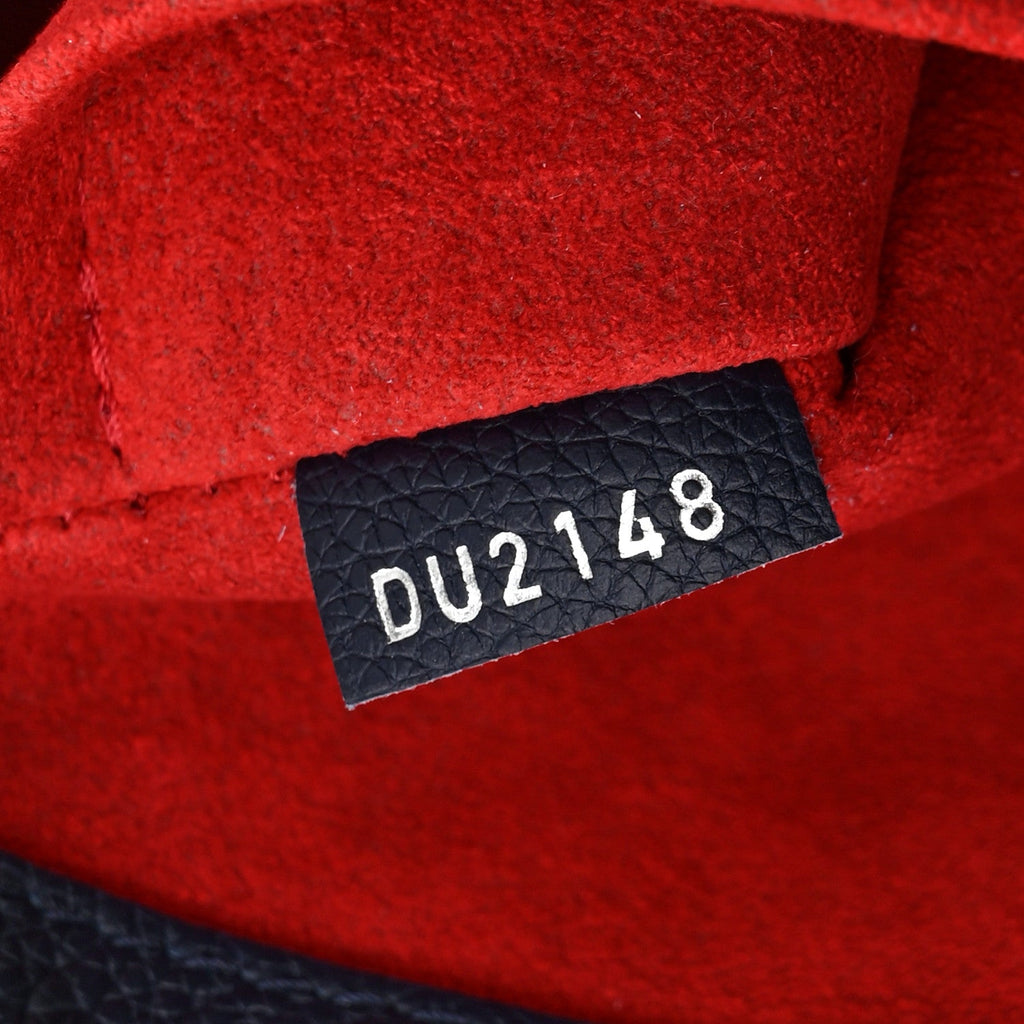 Louis Vuitton Soft Calfskin Lockme Backpack Marine Rouge