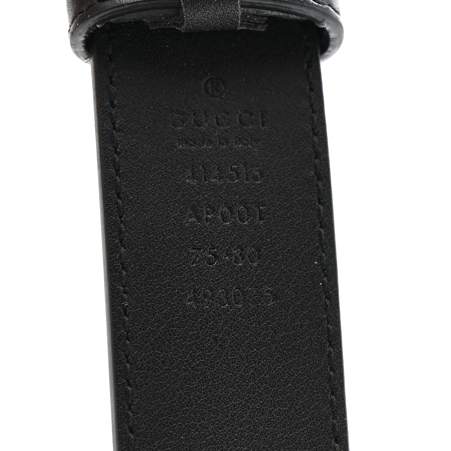 Gucci Calfskin Double G 30mm Belt 75 30 Black