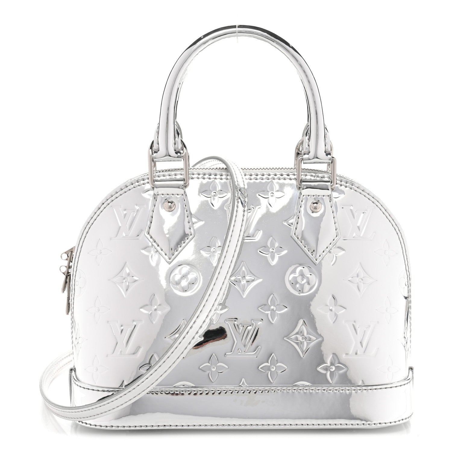 Louis Vuitton Monogram Miroir Alma BB Silver