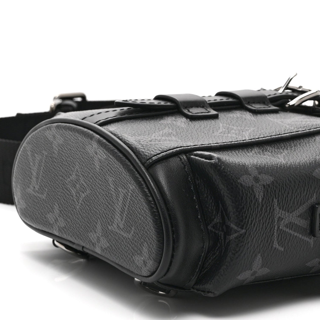 Louis Vuitton Monogram Eclipse Nano Christopher Backpack Black