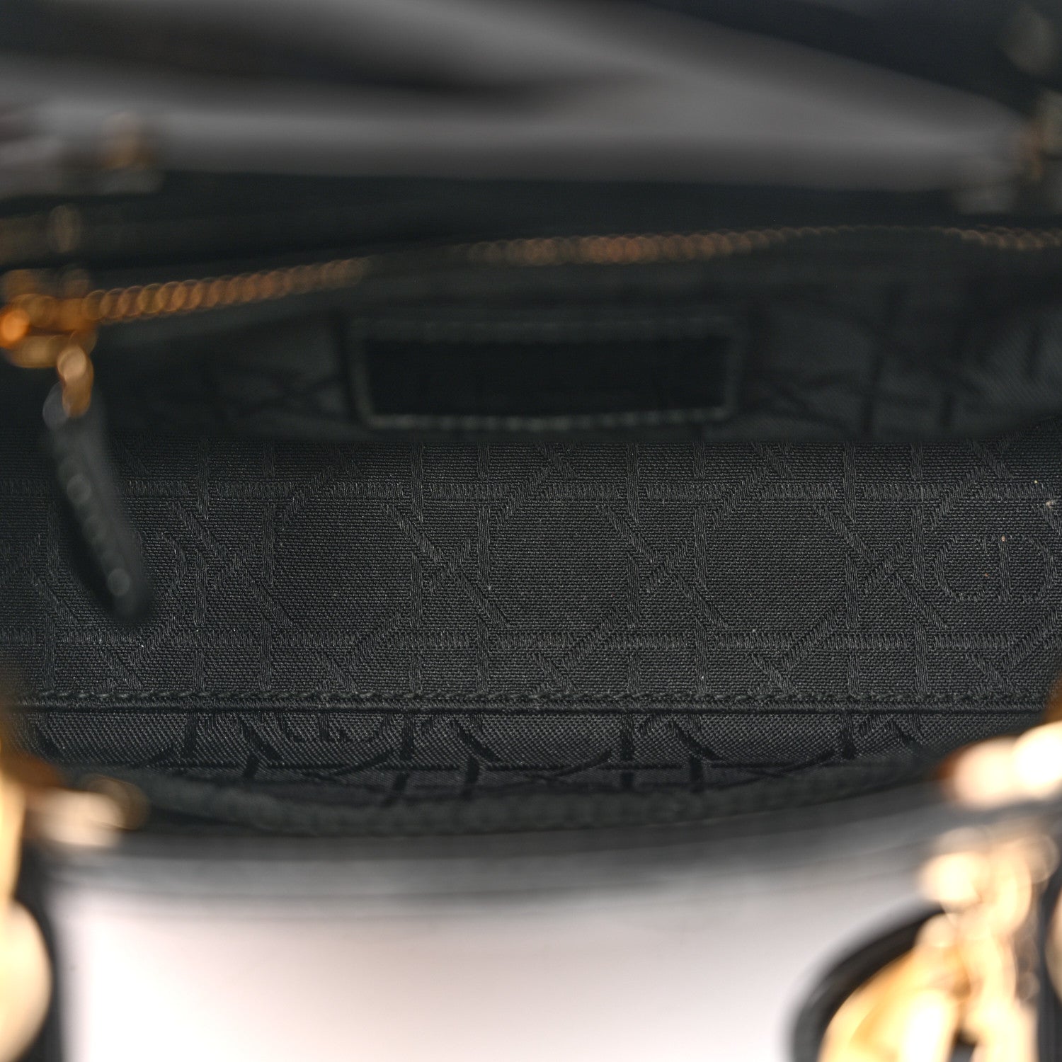 Christian Dior Patent Cannage Mini Lady Dior Black