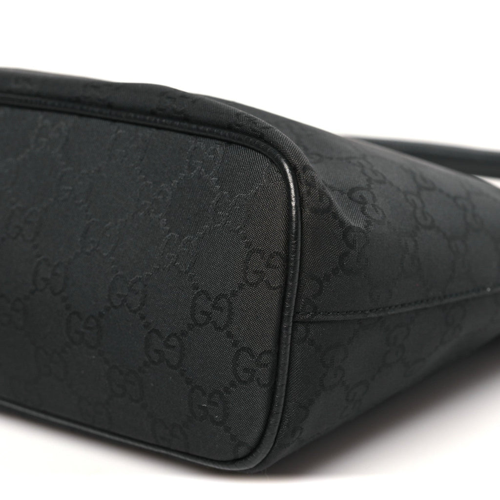 Gucci Nylon Monogram Small Hobo Black