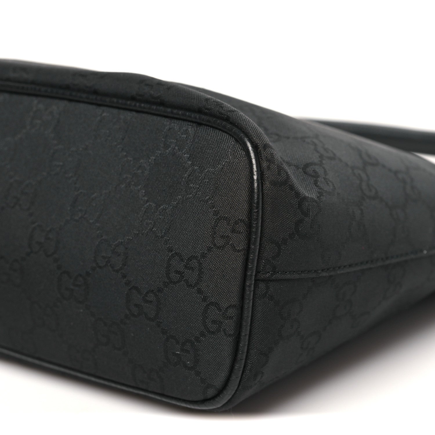 Gucci Nylon Monogram Small Hobo Black