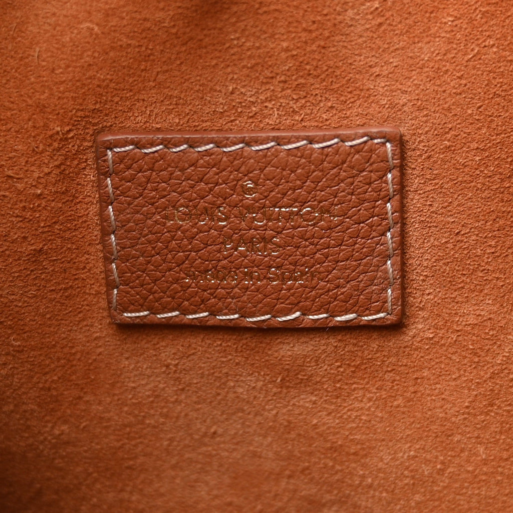 Louis Vuitton Grained Calfskin Low Key Hobo PM Cognac