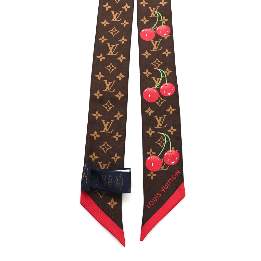 Louis Vuitton LV X TM Silk Monogram Cerises Bandeau Brown