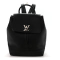 Louis Vuitton Calfskin Lockme Backpack Black