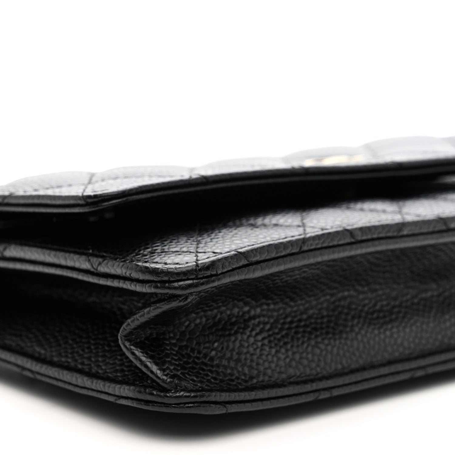 Chanel Caviar Quilted Wallet on Chain WOC Black