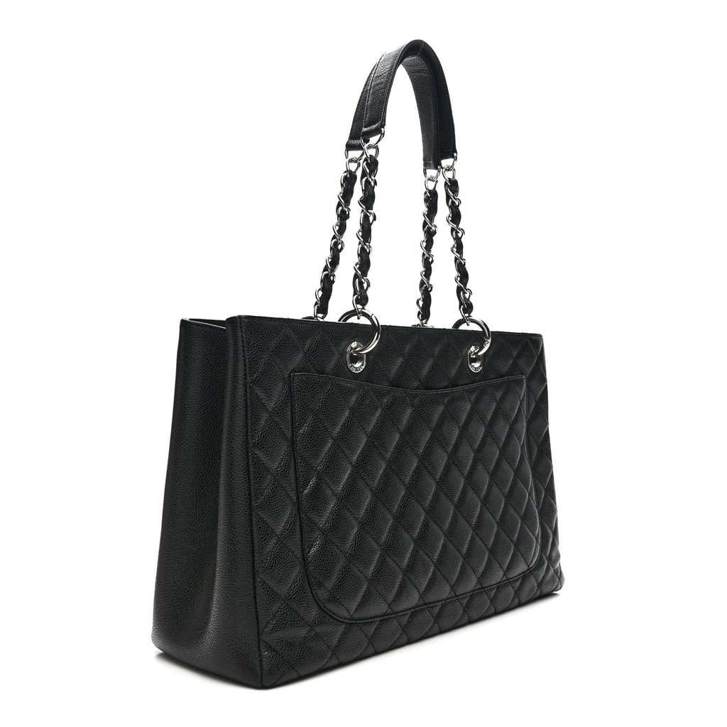 Chanel Caviar Quilted XL Grand Shopping Tote GST Black