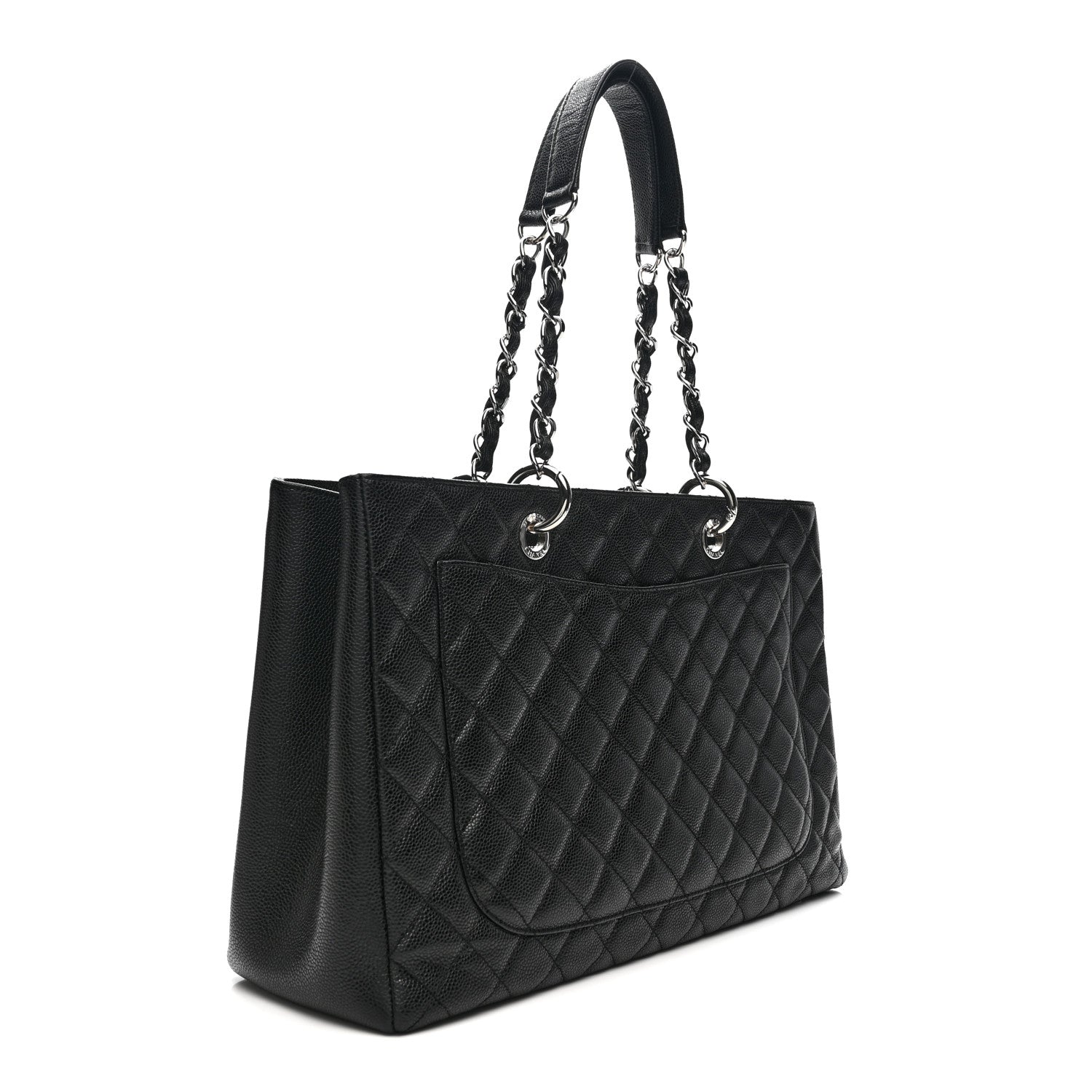 Chanel Caviar Quilted XL Grand Shopping Tote GST Black