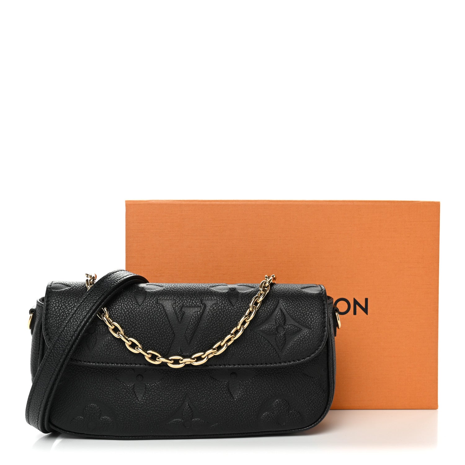 Louis Vuitton Empreinte Monogram Giant Ivy Wallet On Chain Black