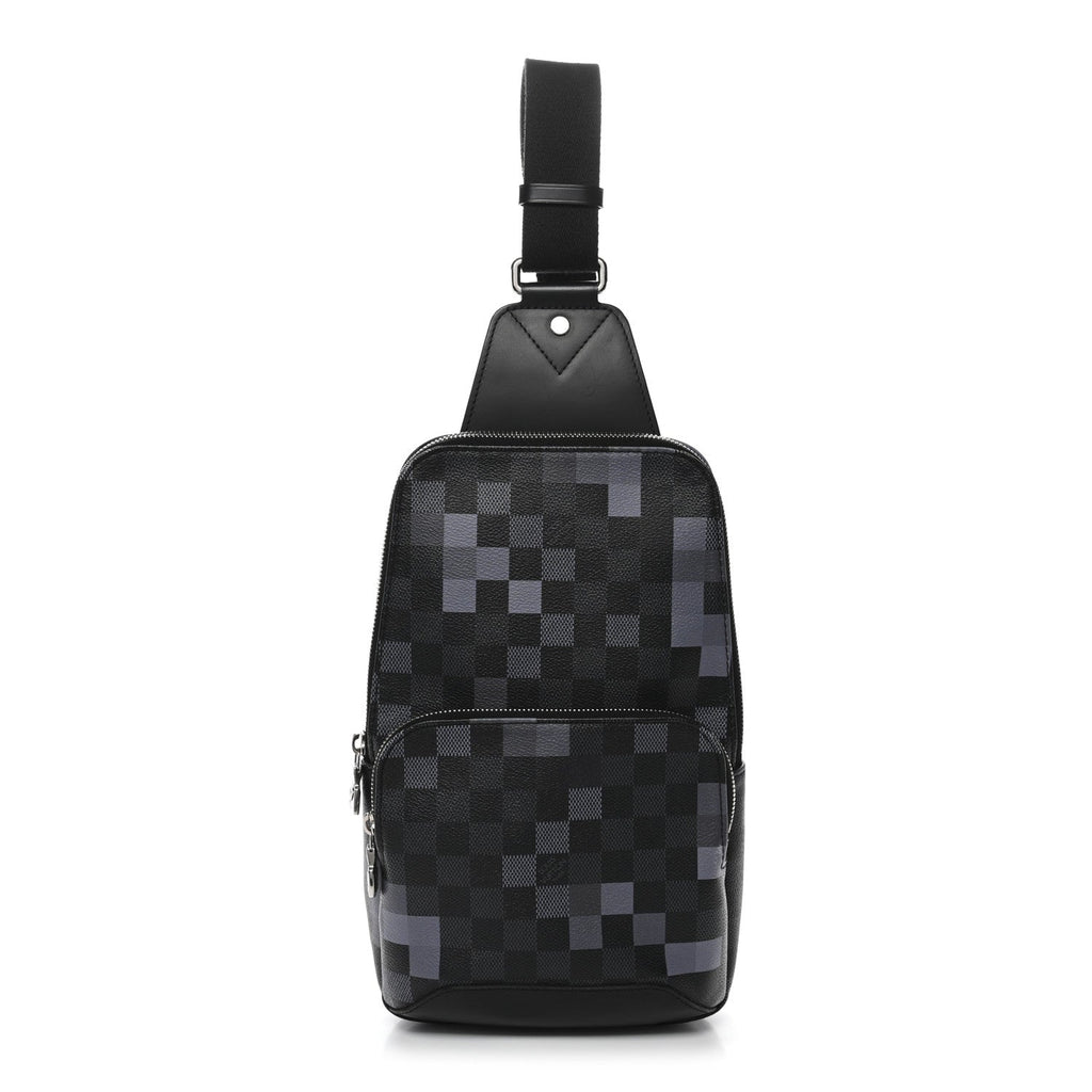 Louis Vuitton Damier Graphite Pixel Avenue Sling Backpack Gris