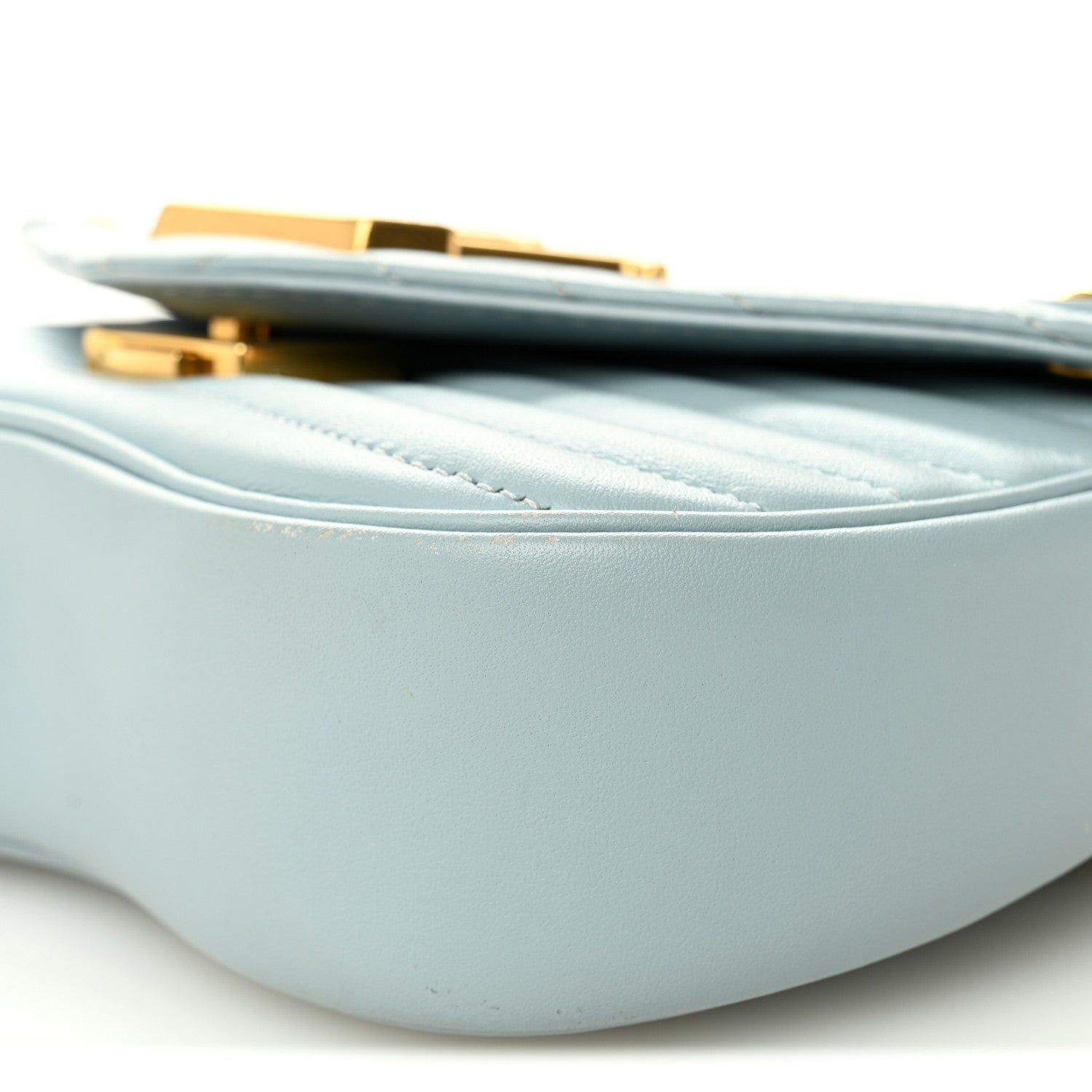 Louis Vuitton Calfskin New Wave Chain PM Porcelain Blue