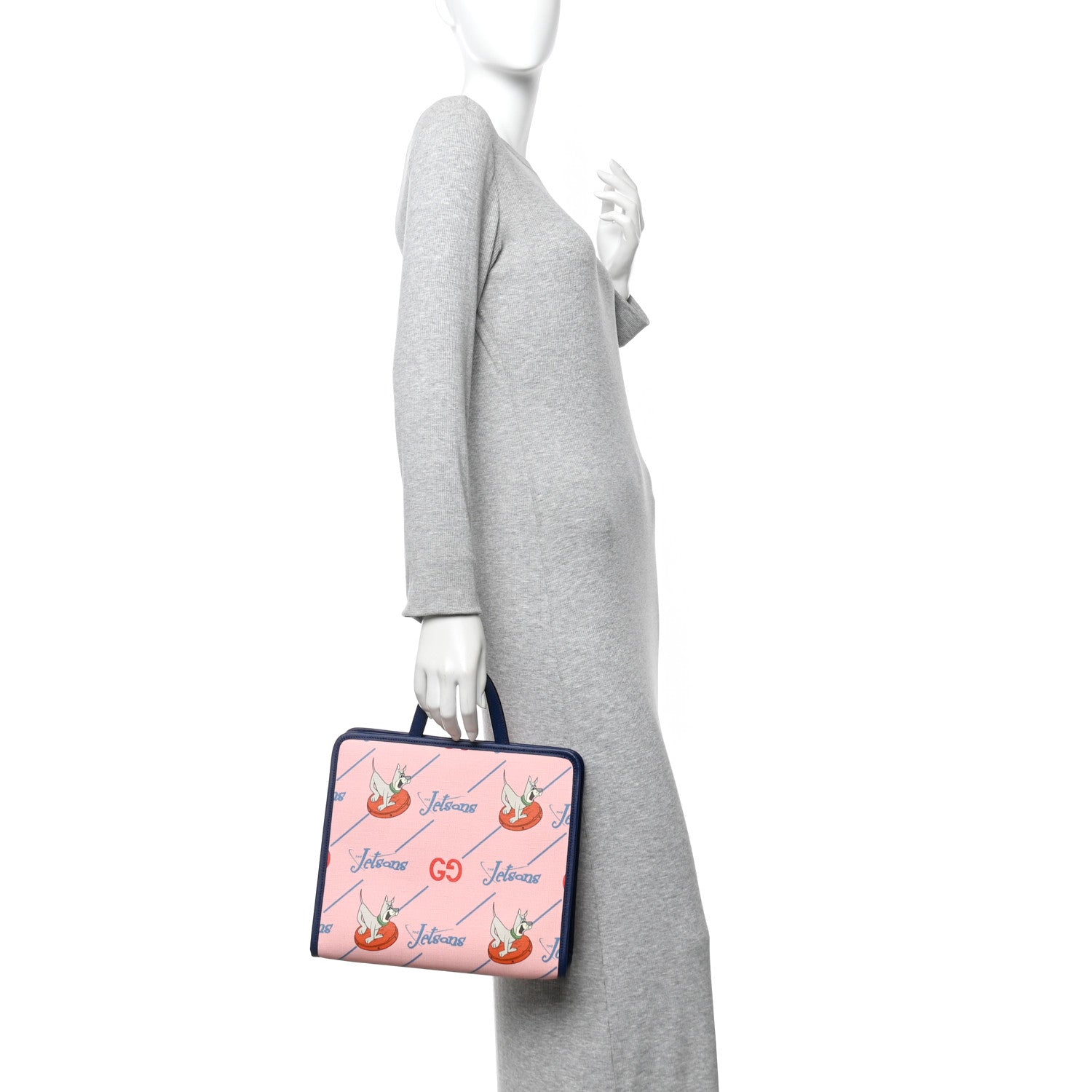 Gucci Coated Canvas Interlocking G The Jetsons Childrens Tote  Pink Multicolor