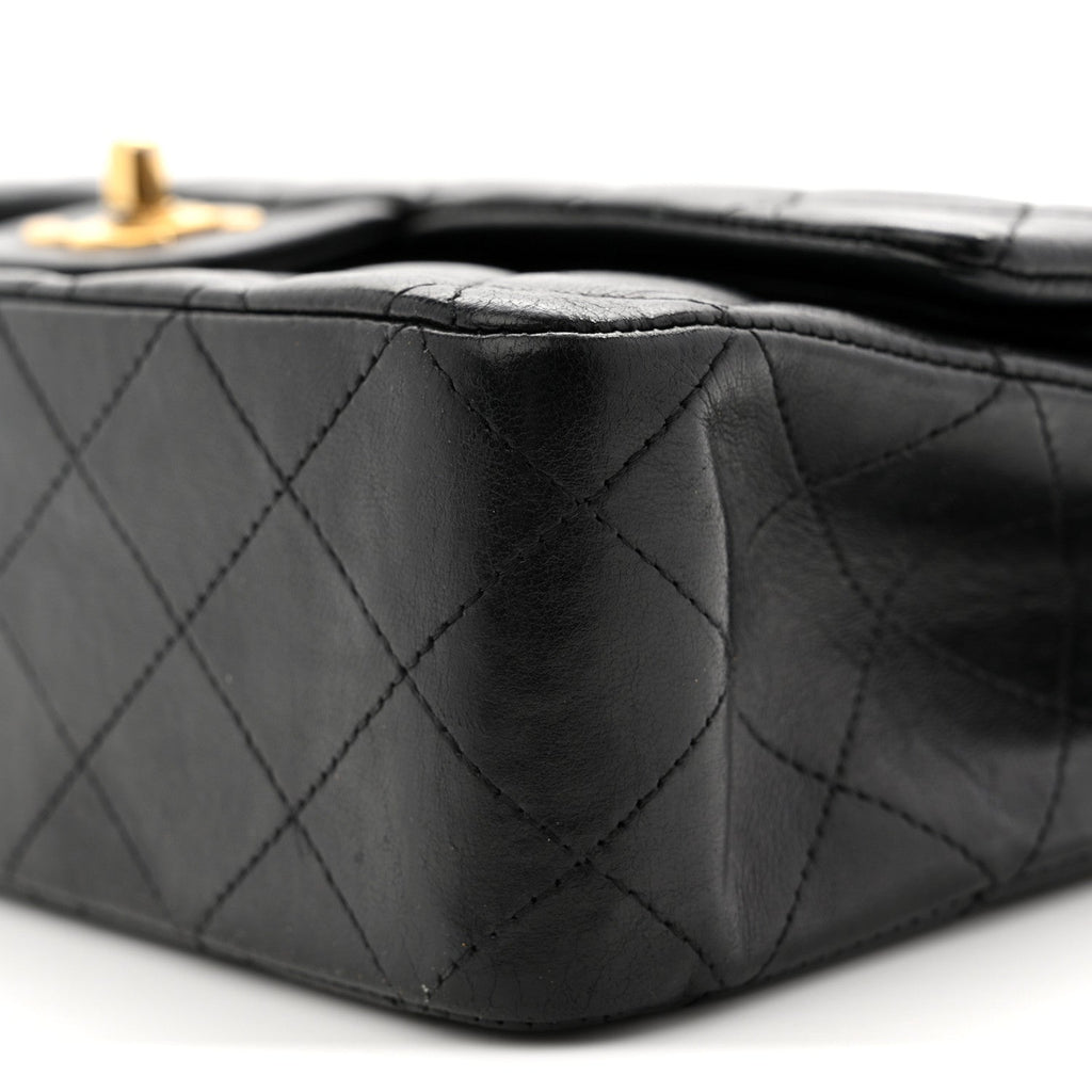 Chanel Lambskin Quilted Medium Double Flap Black