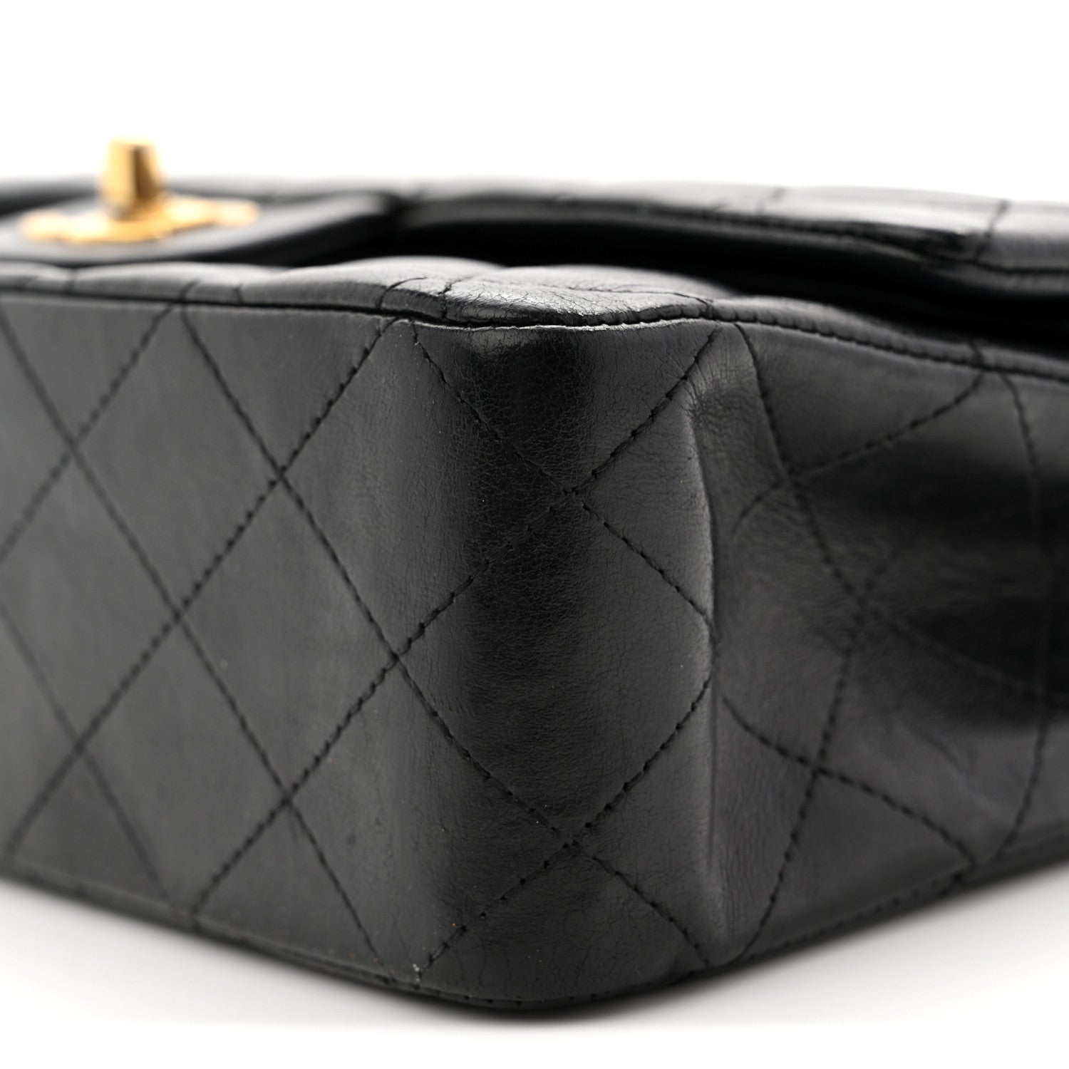 Chanel Lambskin Quilted Medium Double Flap Black