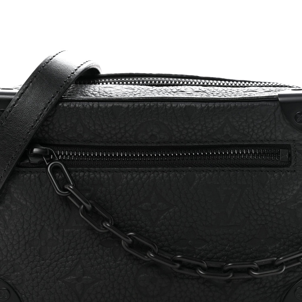 Louis Vuitton Taurillon Monogram Mini Soft Trunk Black