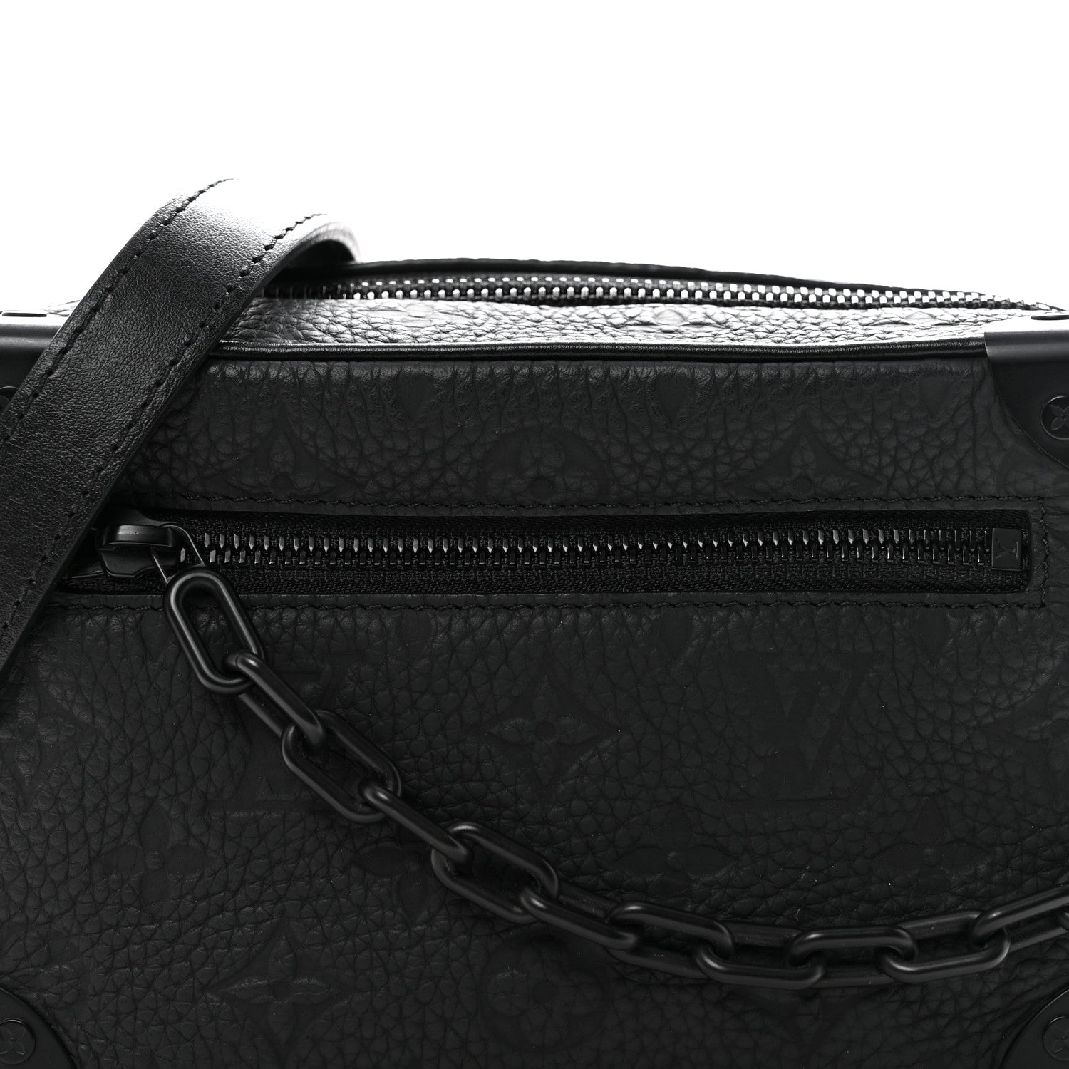 Louis Vuitton Taurillon Monogram Mini Soft Trunk Black