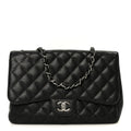 Chanel Caviar Quilted Jumbo Single Flap Black