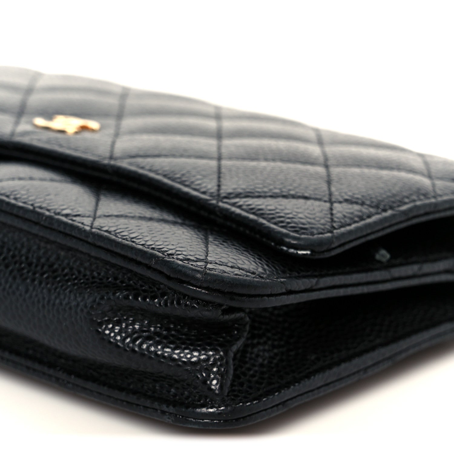 Chanel Caviar Quilted Wallet On Chain WOC Black