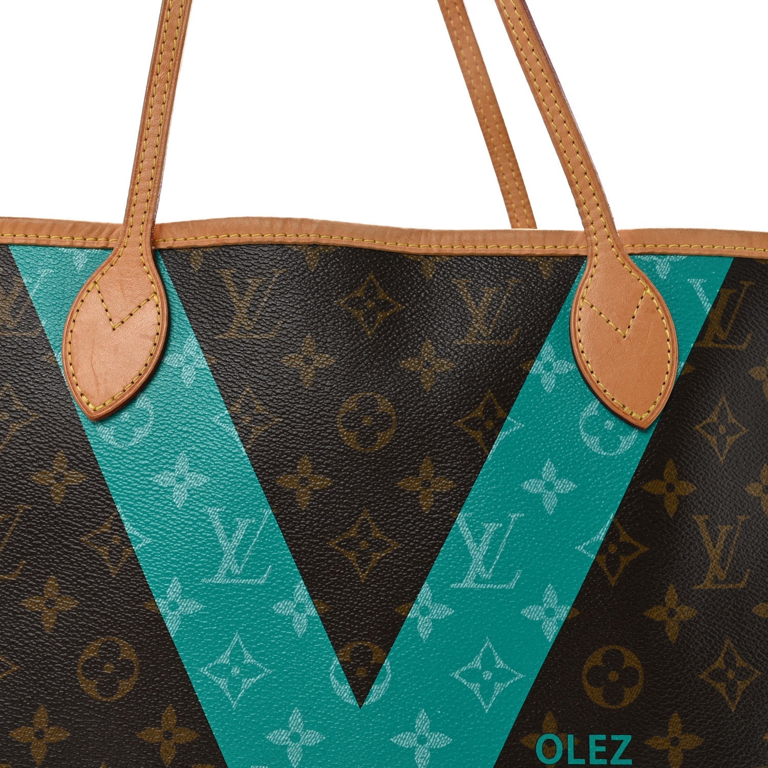 Louis Vuitton Monogram V Neverfull MM Turquoise