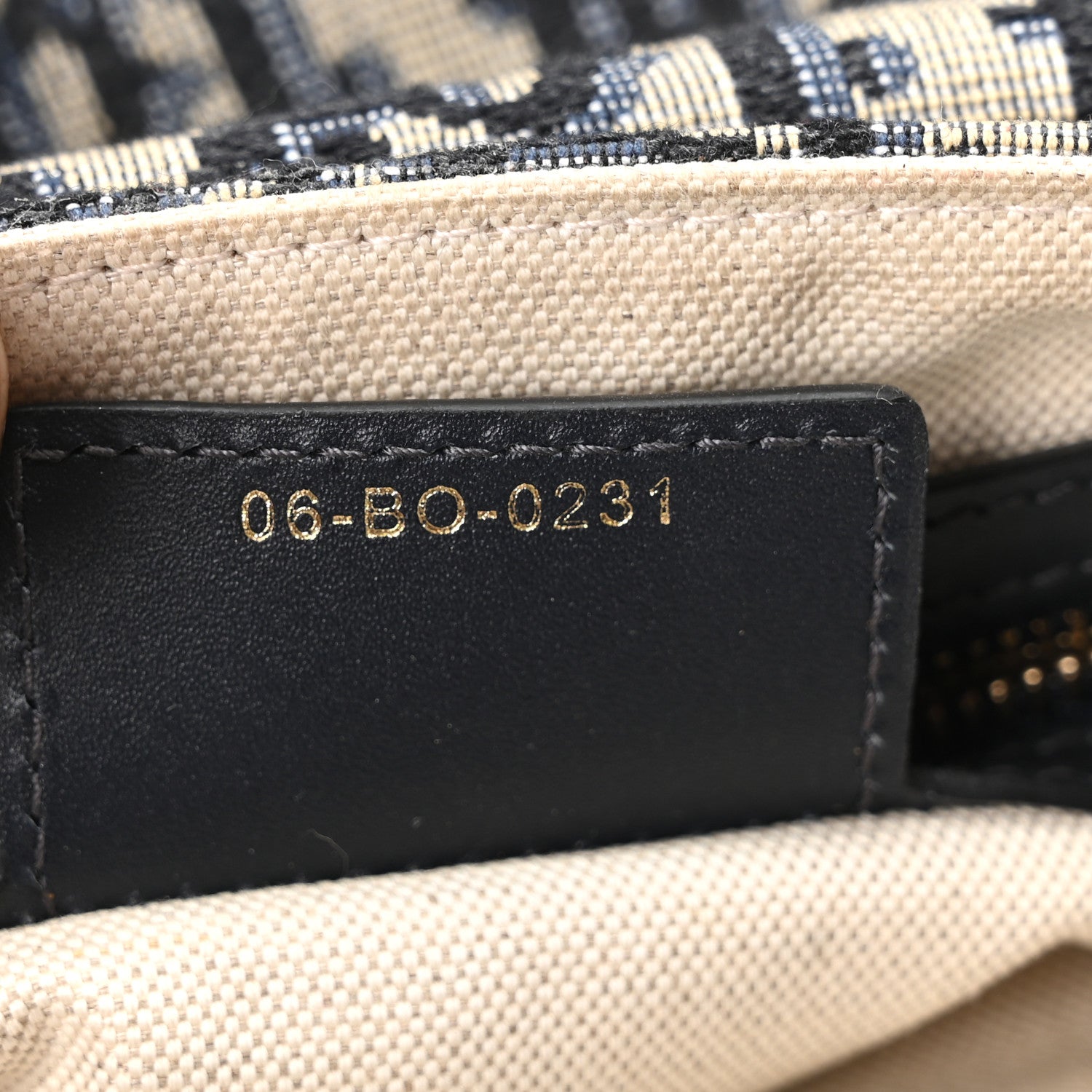 Christian Dior Oblique Saddle Bag Blue