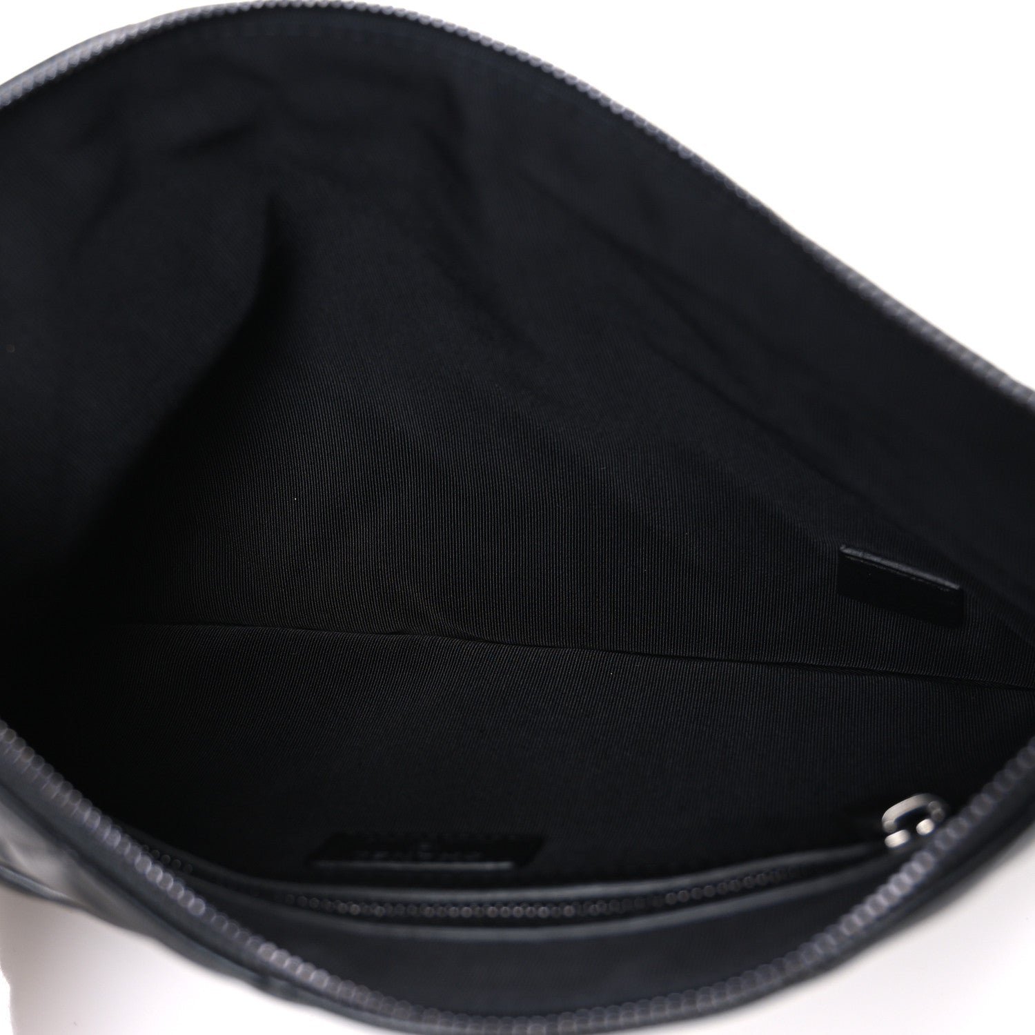 Lambskin Quilted Medium Cosmetic Case Black