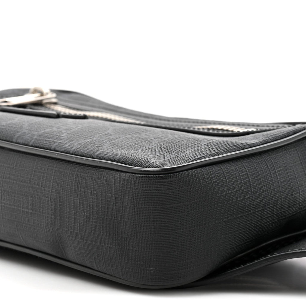 Gucci Soft GG Supreme Monogram Web Belt Bag Black Grey