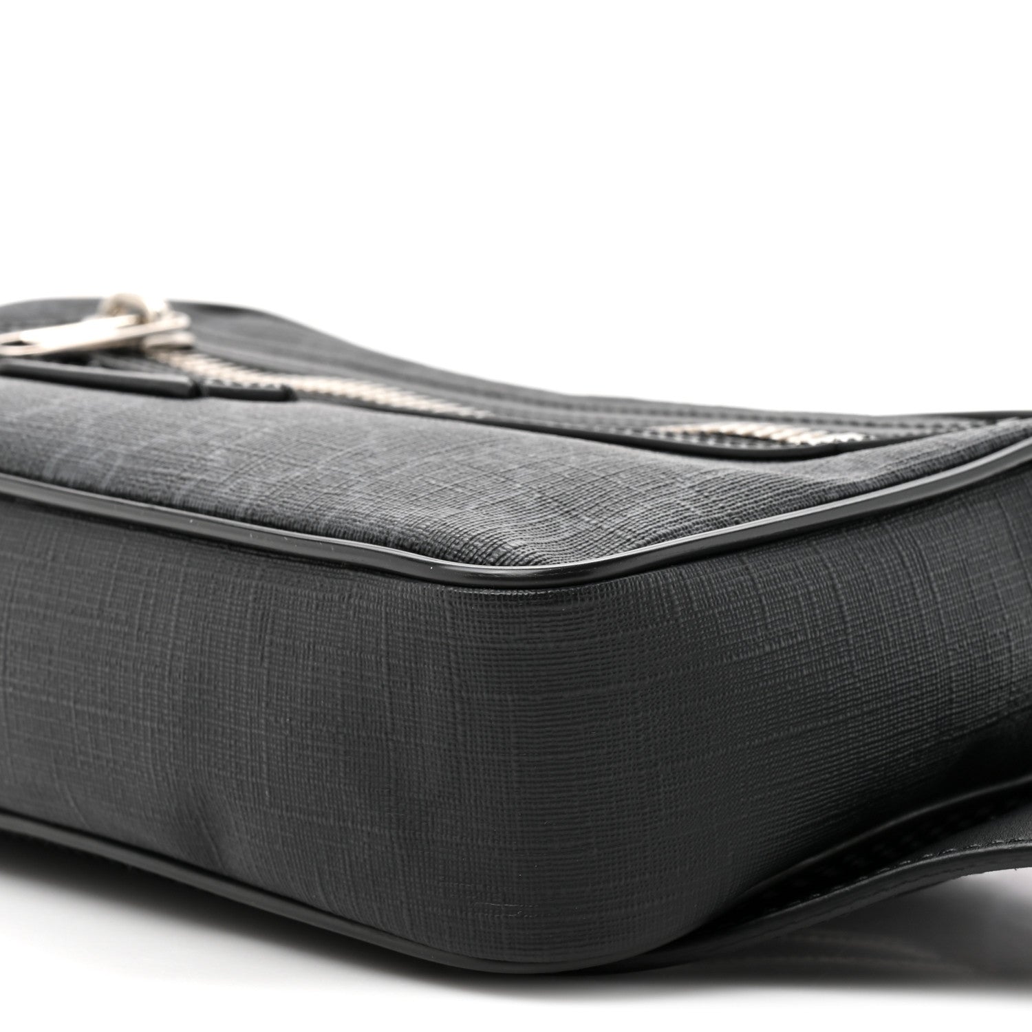 Gucci Soft GG Supreme Monogram Web Belt Bag Black Grey