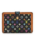 Louis Vuitton Monogram Multicolor French Purse Wallet Black