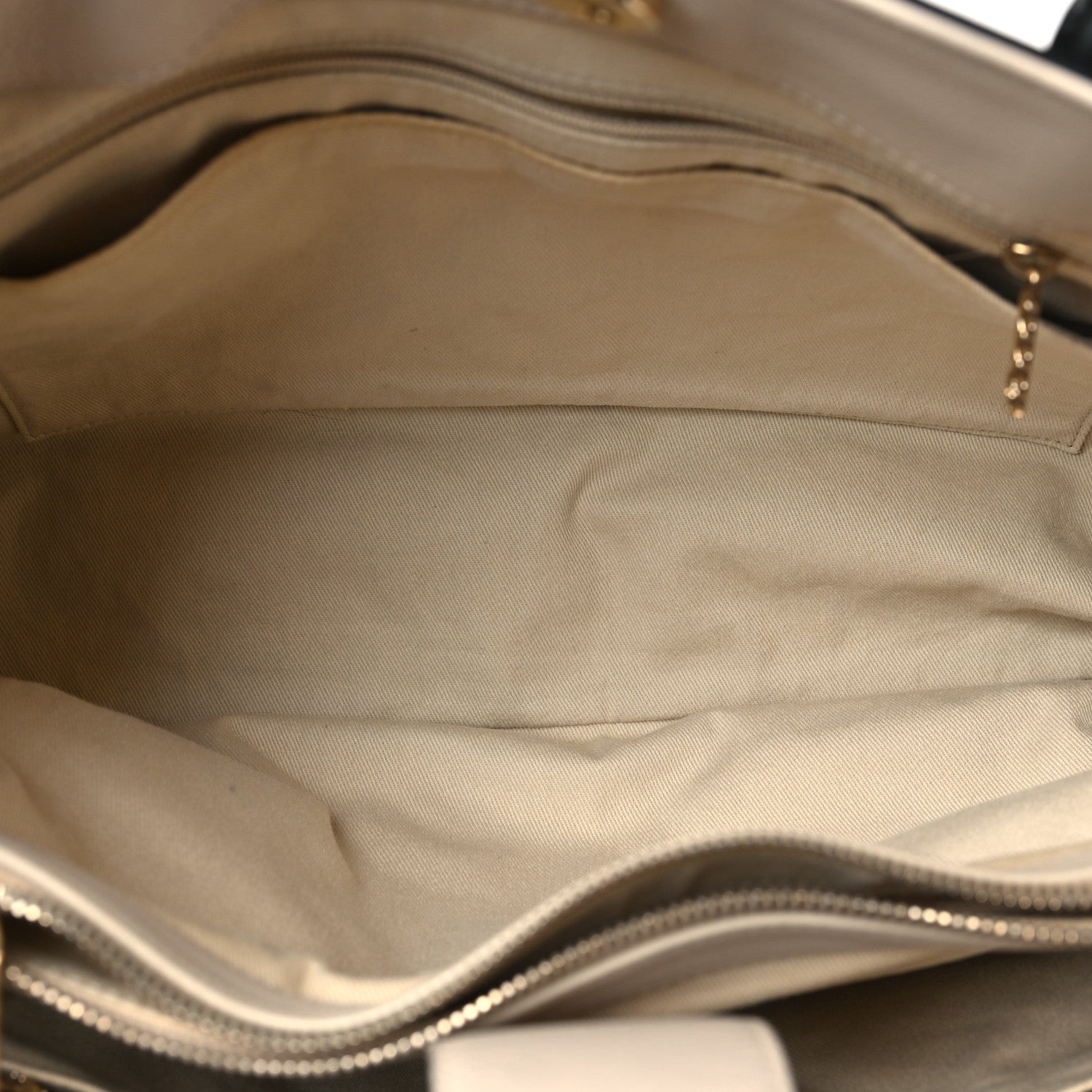 Chanel Grained Calfskin Medium Bi-Color Neo Executive Shopper Tote Black Beige