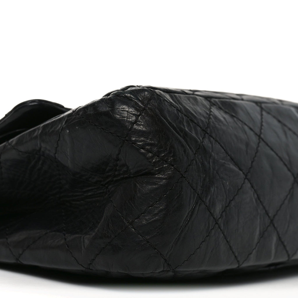 Chanel Aged Calfskin Quilted 2.55 Reissue 226 Flap Black