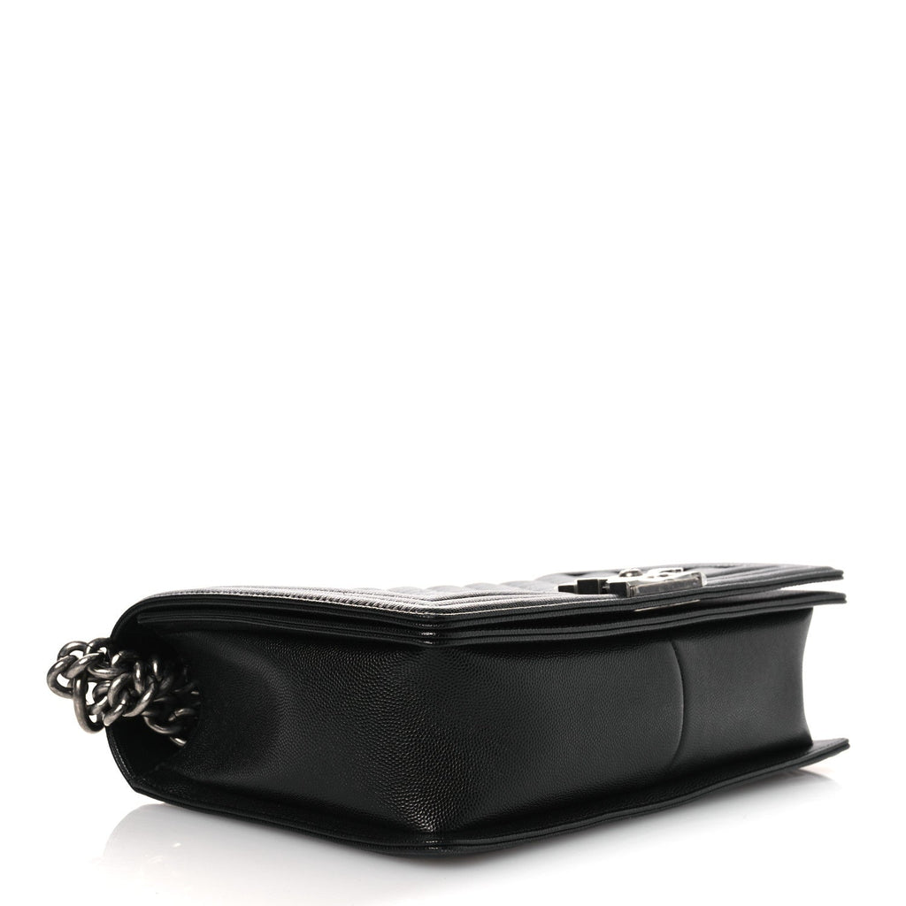 Chanel Caviar Quilted New Medium Boy Flap Black