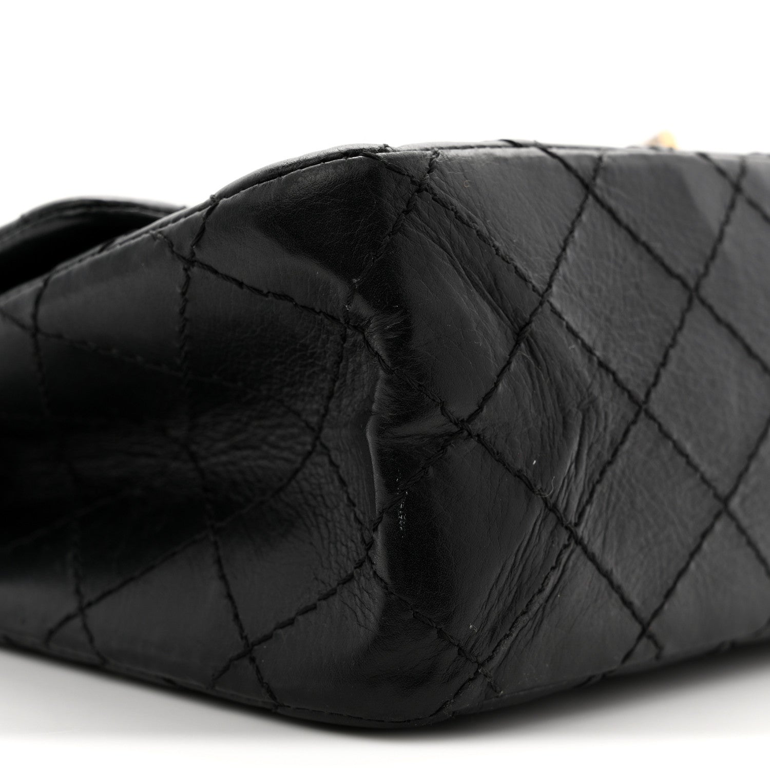 Chanel Aged Calfskin Quilted 2.55 Reissue 225 Flap Black