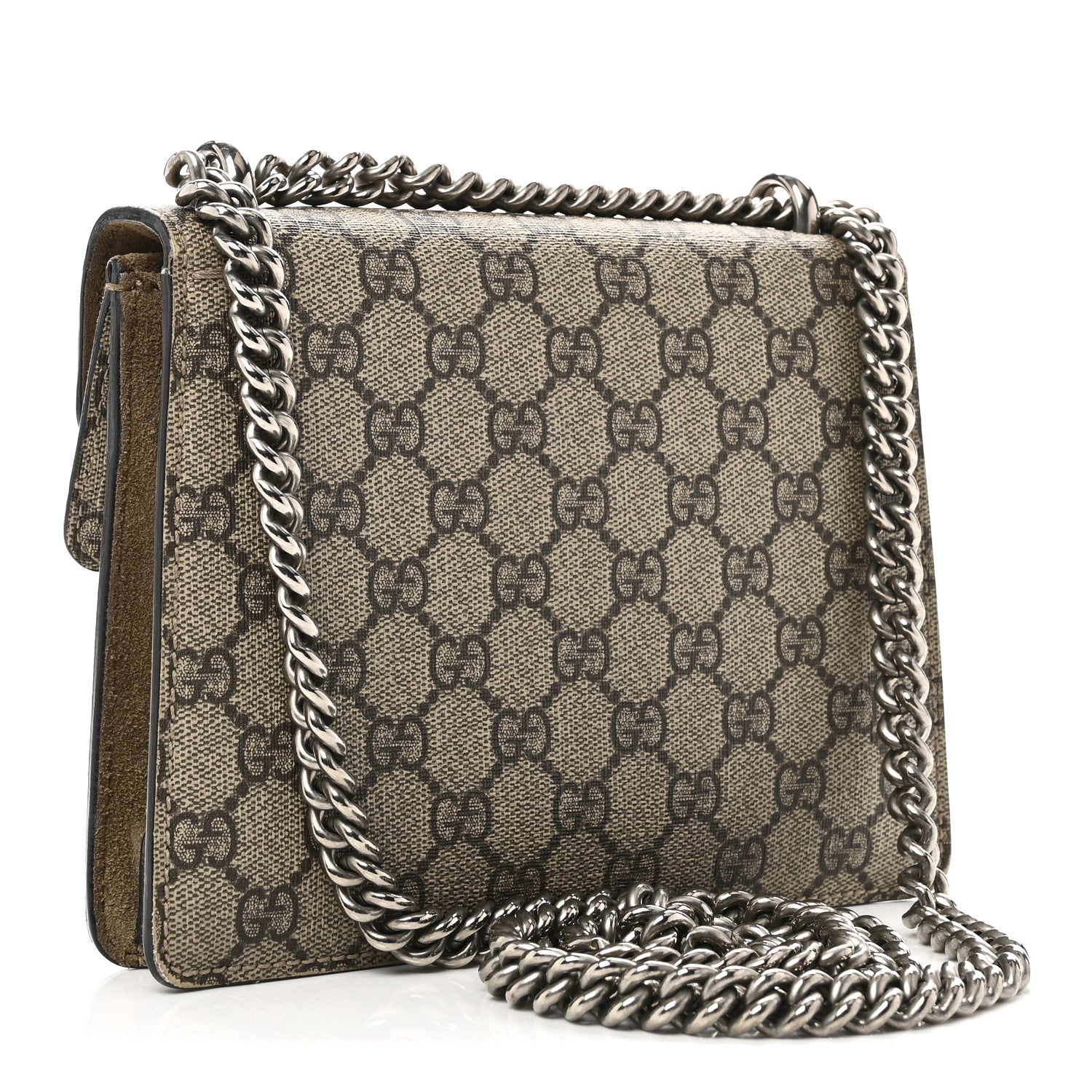 Gucci GG Supreme Monogram Mini Dionysus Shoulder Bag Taupe