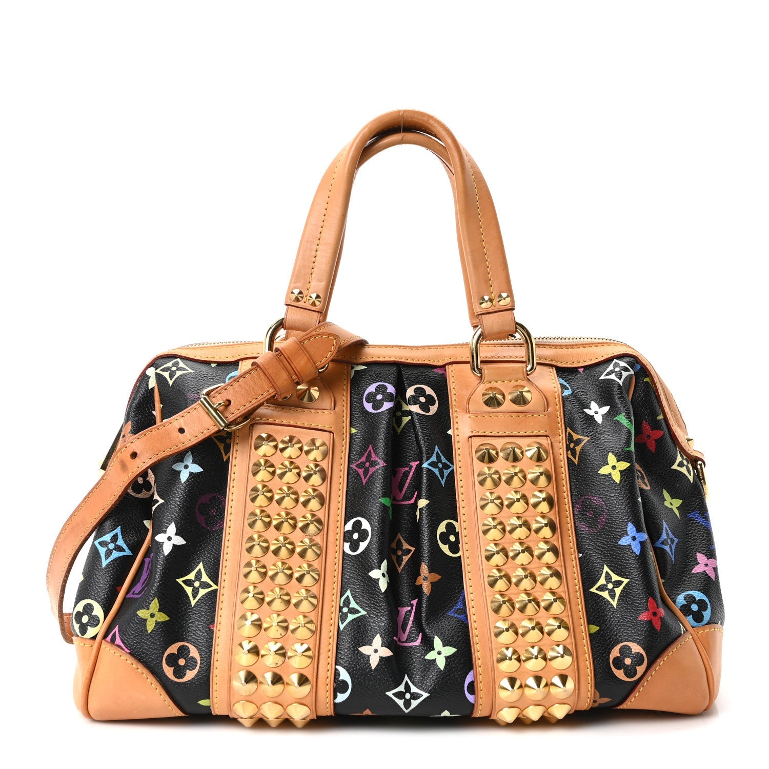Louis Vuitton Monogram Multicolor Courtney MM Black