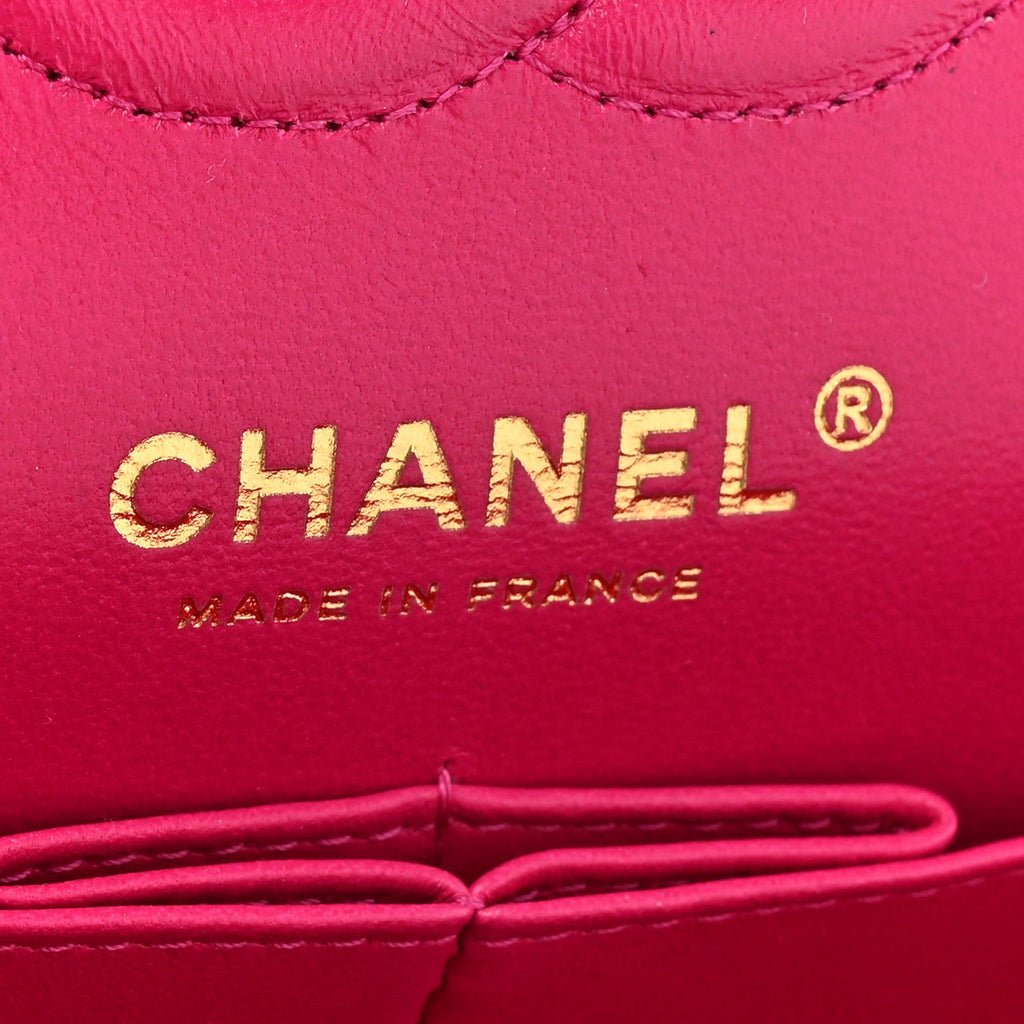 Chanel Caviar Quilted Small Double Flap Fuchsia
