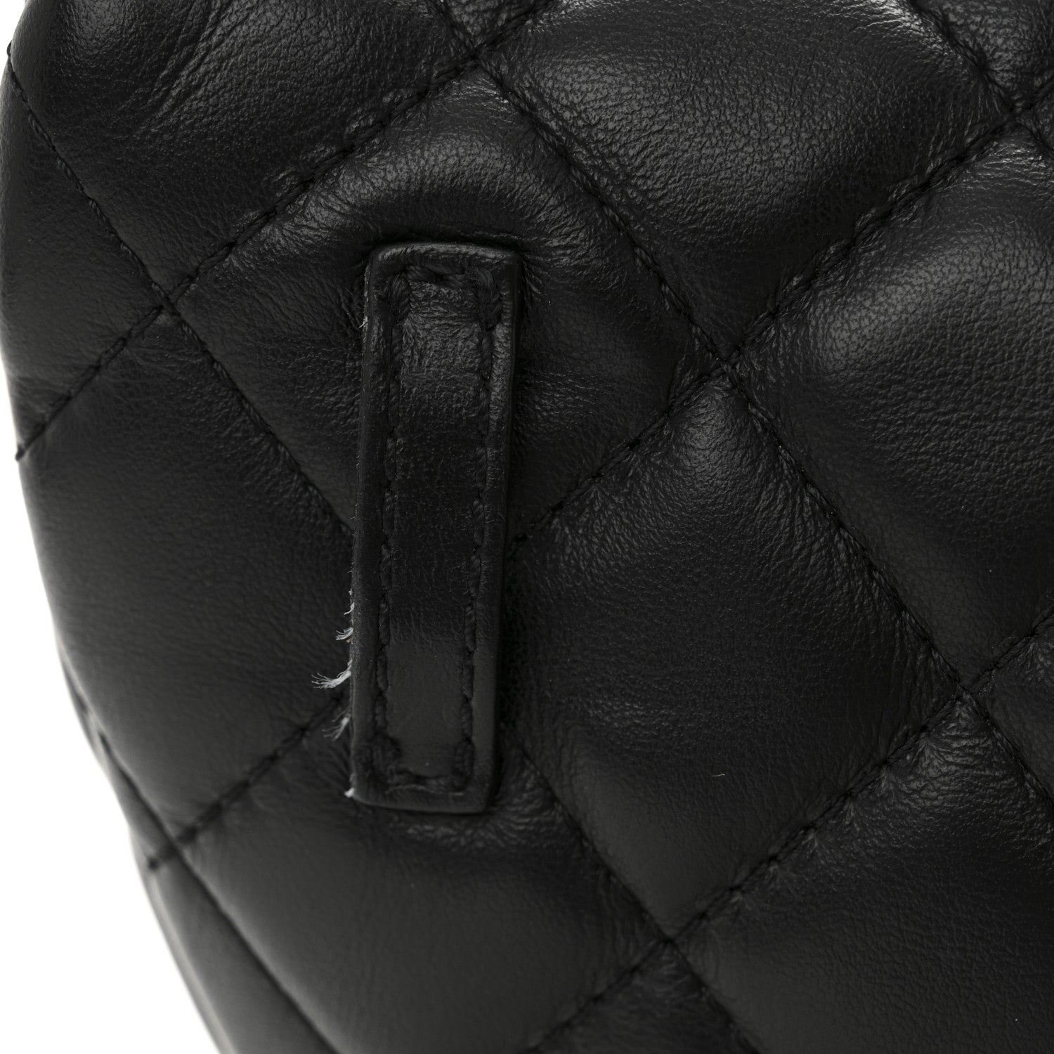 Chanel Calfskin Quilted Uniform Waist Belt Bag Black