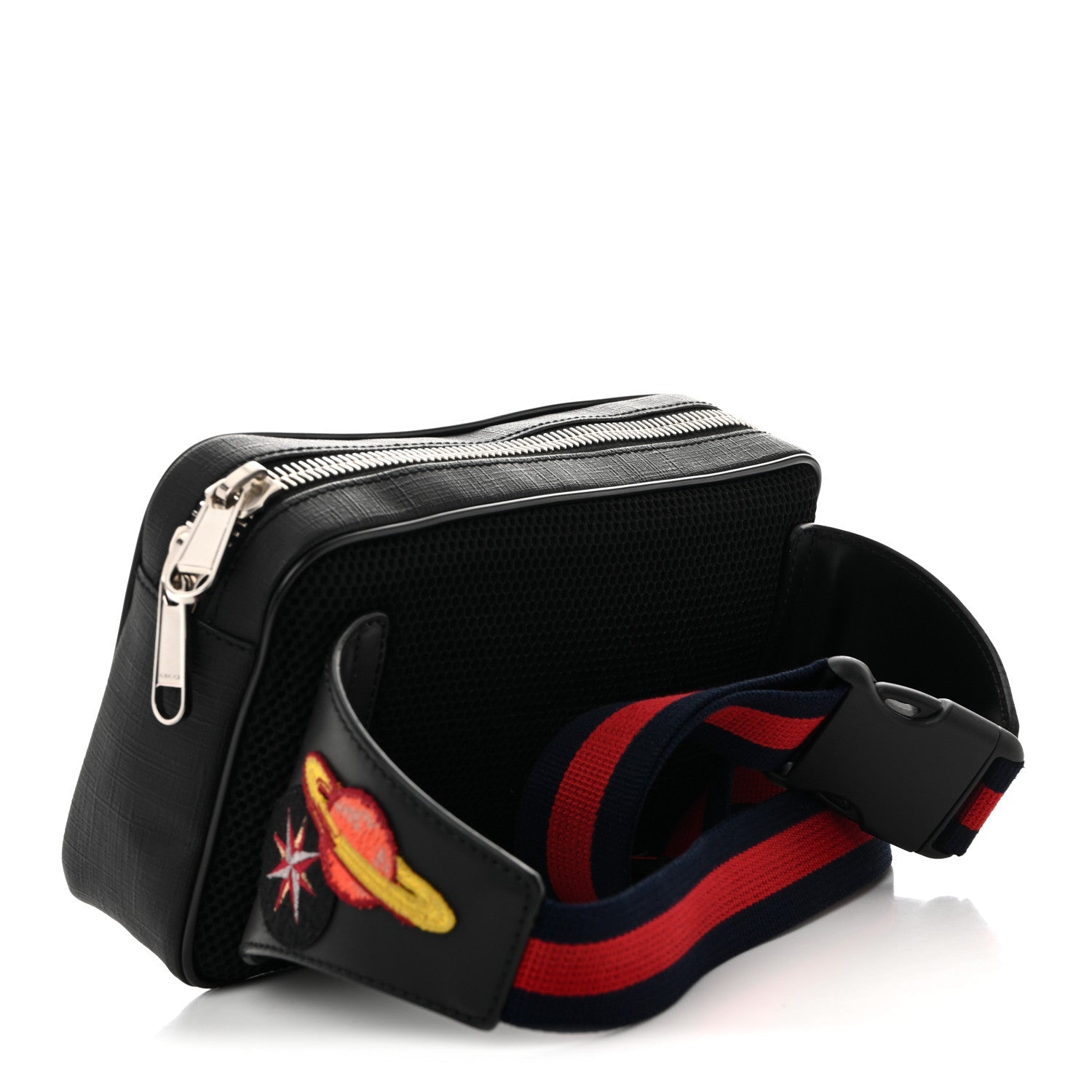 Gucci GG Supreme Monogram Night Courrier Belt Bag Black Multicolor