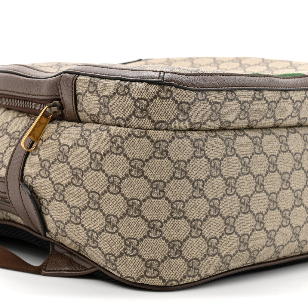Gucci GG Supreme Monogram Medium Ophidia Day Backpack Beige Ebony New Acero