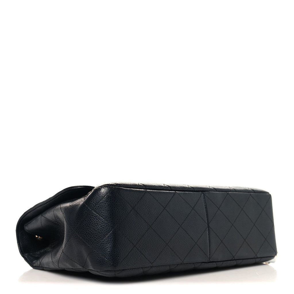 Chanel Caviar Quilted Jumbo Single Flap Black