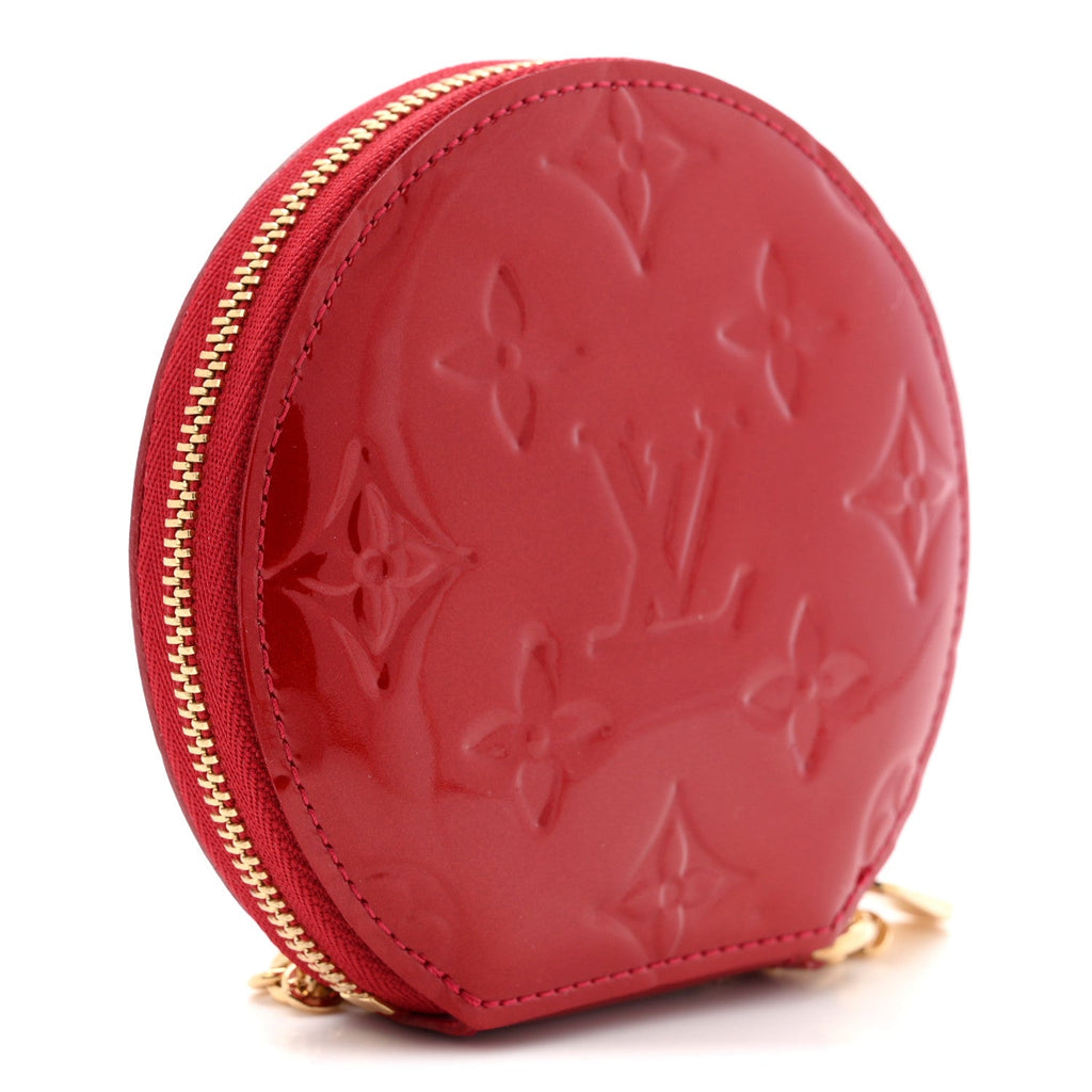 Louis Vuitton Vernis Animania Lapin Bunny Round Coin Purse Pomme D'Amour