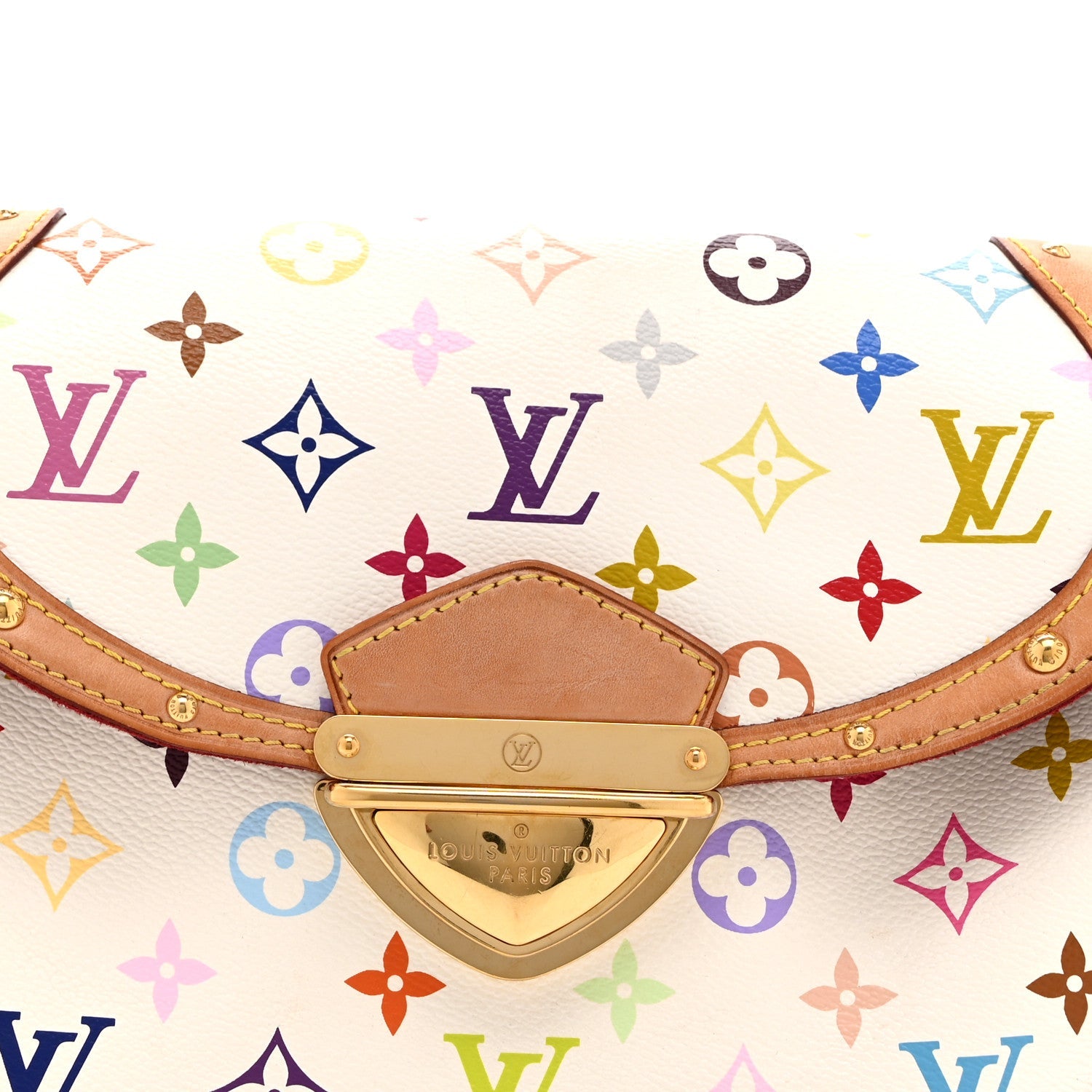 Louis Vuitton Monogram Multicolor Beverly MM White