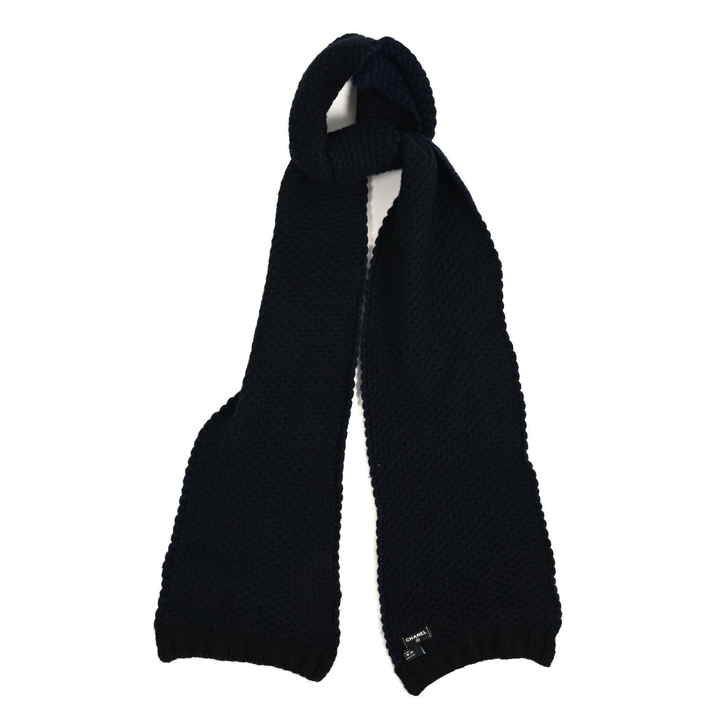 Cashmere CC Logo Shooting Star Scarf Blue Black