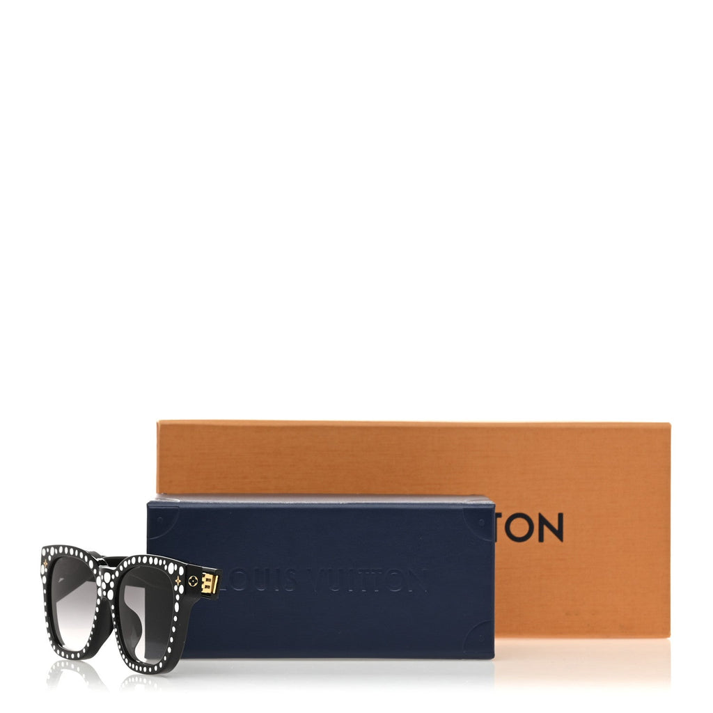Louis Vuitton LV X YK Acetate Painted Dots Sunglasses Z1902W Black White